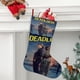 thumbnail image 2 of Dead Loch Tema: Calcetines de Navidad, fino lino blanco para colgar en escaleras y chimenea, decoración navideña para el hogar, regalo de Navidad.54cm×38cm, 2 of 5
