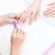 thumbnail image 5 of Mini limas de uñas (300 unidades, grano 180/240), desechables, de doble cara, ideales para manicura doméstica o profesional (morado y rosa)., 5 of 7