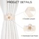 thumbnail image 3 of Uxcell Sujetadores de Cortina, Paquete de 2 Sujetadores de Cortina con Flor Bonita, Clips de Sujeción para Ventanas, Cuerda Decorativa para Sujetadores de Cortina, Beige de Cinco Pétalos, 3 of 7