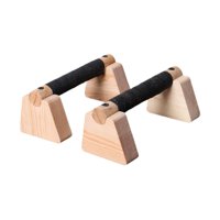 Magideal - 2 Barras De Flexiones, Barras Paralelas De Madera, Estructura Robusta, Soporte De Flexiones Portátil Antideslizante Para Hacer Ejercicio En El Gimnasi 20 Cm