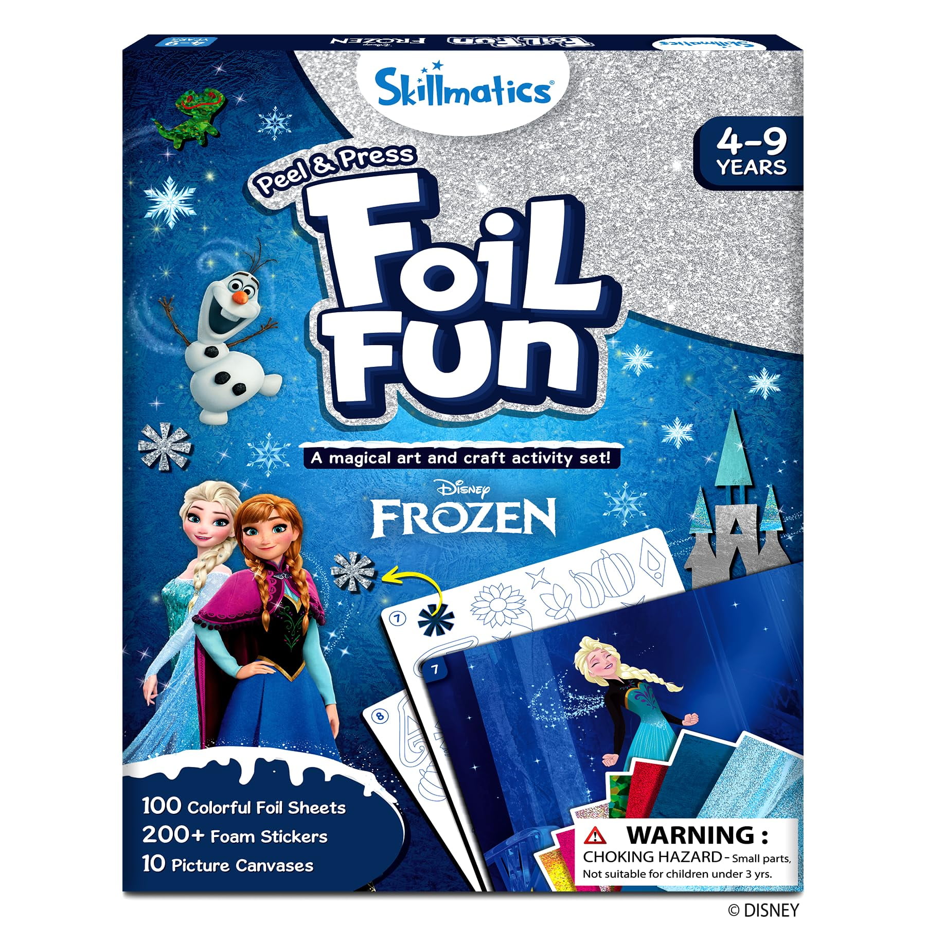 Kit De Manualidades Skillmatics Foil Fun Disney Frozen Para 4-9 Años