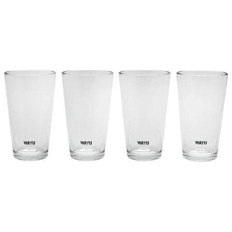Wayu - Set 4 Vasos Vidrio