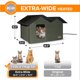 thumbnail image 3 of Cat House K&H Pet Products tiene calefacción exterior extra ancha, 3 of 9