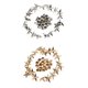 thumbnail image 3 of 40pcs oro plata 13 mm estrella remaches pernos prisioneros para zapatos de bolsa de cuero Craft, 3 of 5