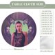 thumbnail image 2 of La noche del cazador-theme Fitted Round Tablecloths Elastic Edged Table Covers Waterproof Table Cloth for Kitchen Holiday Party Tables Decor 150cm, 2 of 6
