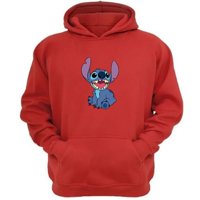 Genérico - Polerón Canguro Extraterrestre Azul Rojo Talla S Unisex