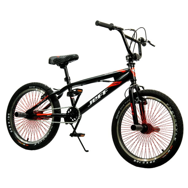 Bicicleta BMX Aro 20 Negro-Rojo | Lider