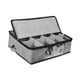 thumbnail image 5 of Café Caja de almacenamiento Caza de vidrio Caja de la cremallera Ventana transparente Versátiles Sostenga 12 cristalería Conveniente organizador de la, 5 of 5