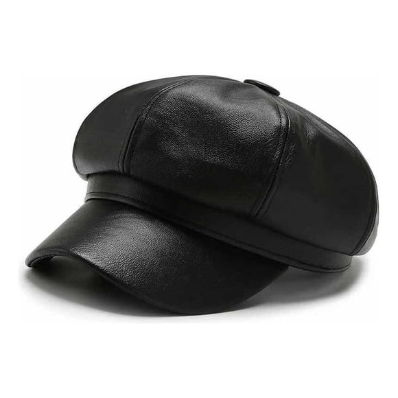 Gorra Femenina Estilo Boina Callejera, Moda Urbana Sombrero Negro Talla Unica