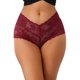 thumbnail image 1 of INSPIRE CHIC Bragas de Mujer Regreso a Clases Cobertura Completa con Encaje de Medio Talle Transpirables S Rojo, 1 of 4