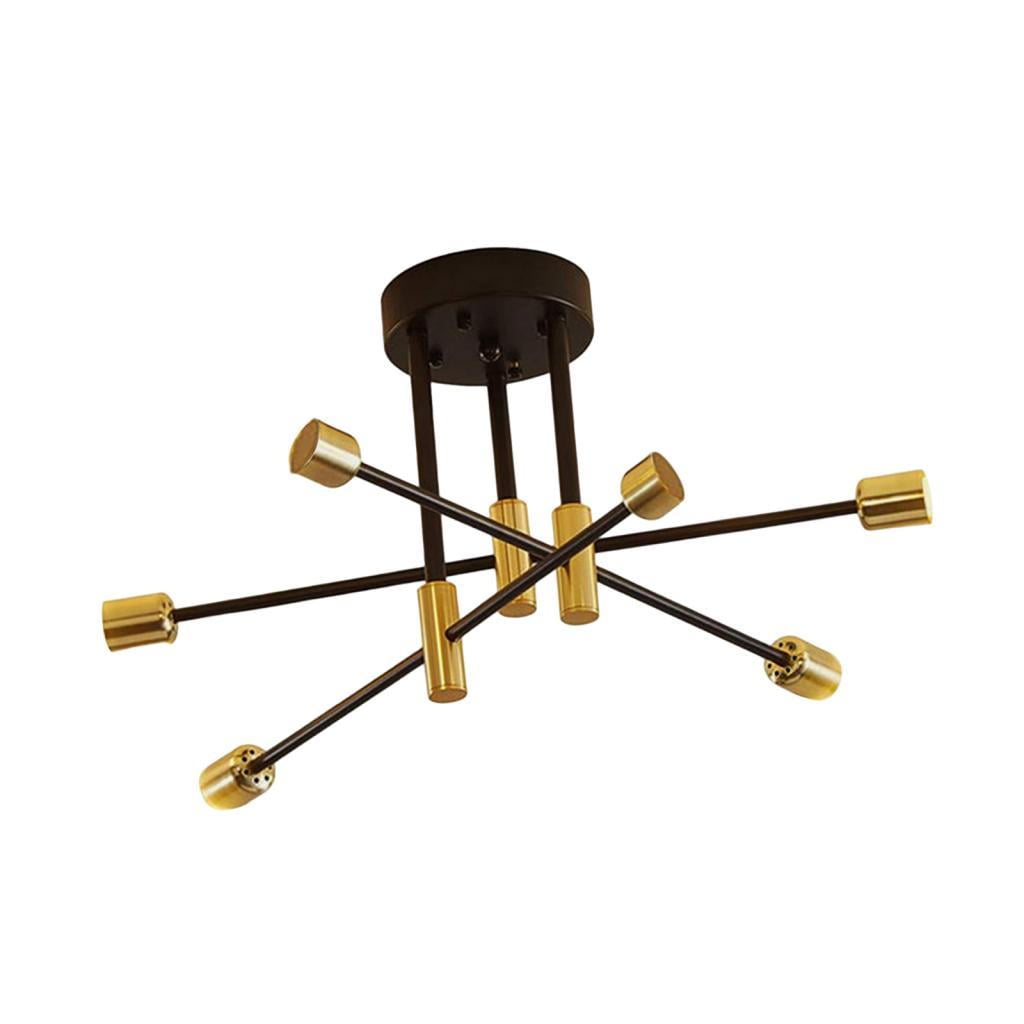Magideal - Lámpara De Techo Moderna Sputnik, Lámpara De Iluminación Industrial Para Dormitorio 6 Luces
