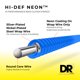 thumbnail image 4 of Cuerdas para bajo DR Strings NBB40 40-100 Lite Handmade Neon Blue, 4 of 8