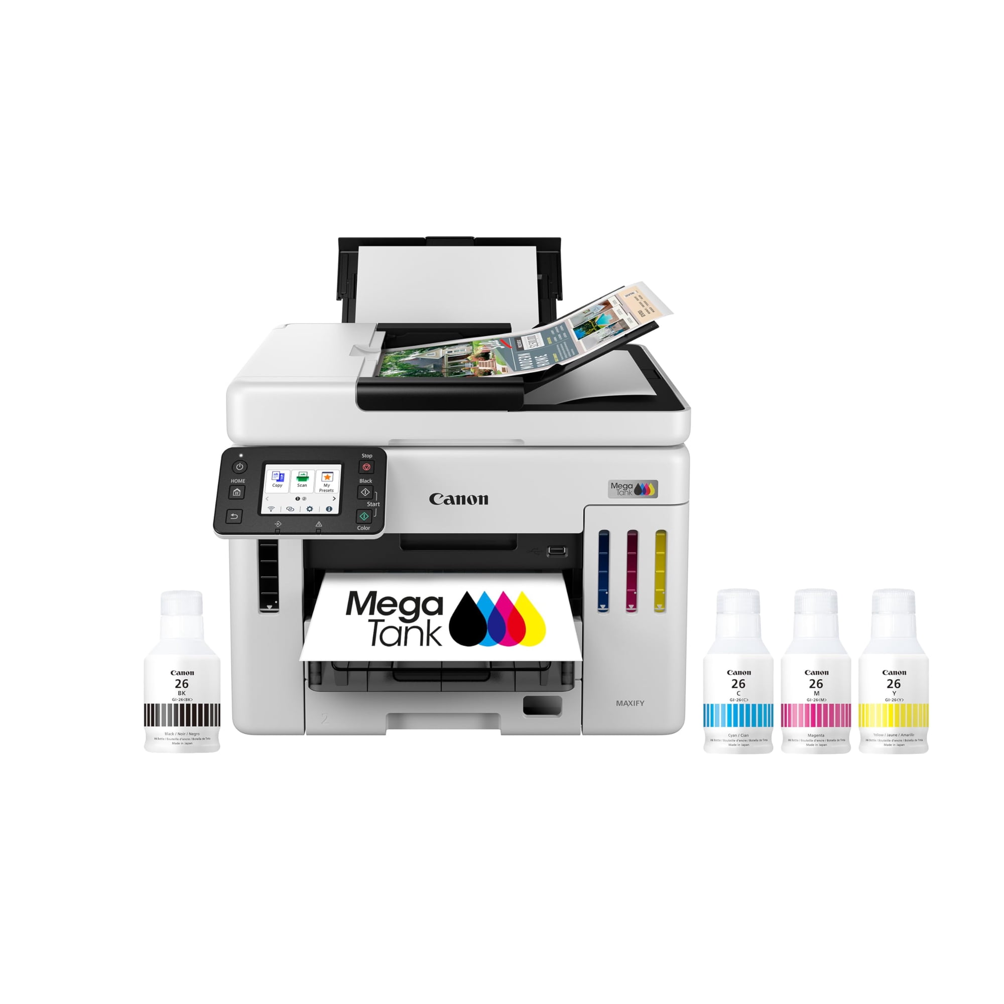 Impresora Canon Megatank Gx7120 Inalámbrica Multifunción Blanca