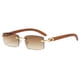 thumbnail image 1 of Trendy Men's Frameless Rectangle Sunglasses with UV400 Protection, 1 of 5