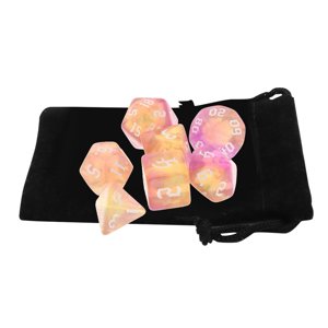 Bothyi - Paquete De 7 Dados Poliédricos, Juego De D4-D20, Juguetes De Fiesta Para Juegos De Mesa Dnd Rpg, Amarillo