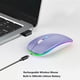 thumbnail image 4 of Mouse Bluetooth recargable inalámbrico WREANU para laptop, morado, 4 of 7