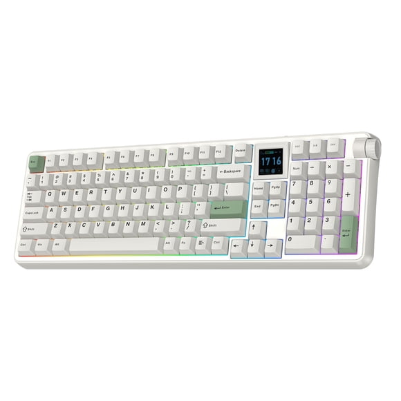 Teclado EPOMAKER RT100 PRO inalámbrico RGB hot swap de 5000 mAh