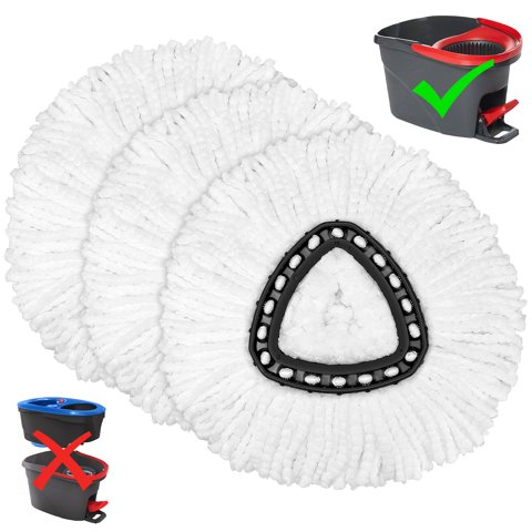 Cabezales De Repuesto Tidy Monster Para O-Cedar Spin Mop X3