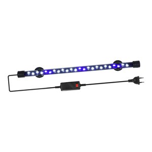 Ioensy - Lámpara De Tira De Barra De Piscina De Luz Led Para Acuario Luces Azules Y Blancas Impermeables Ue 38Cm