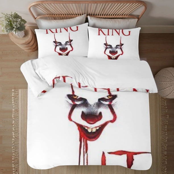 Halloween Stephen kings It Soft 3D Printed Duvet Cover Bedding Set with Comforter Cover 3 Piece Set