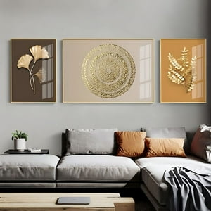 Set De 3 Cuadros Decorativos Marcos De Aluminio By Lubabycas
