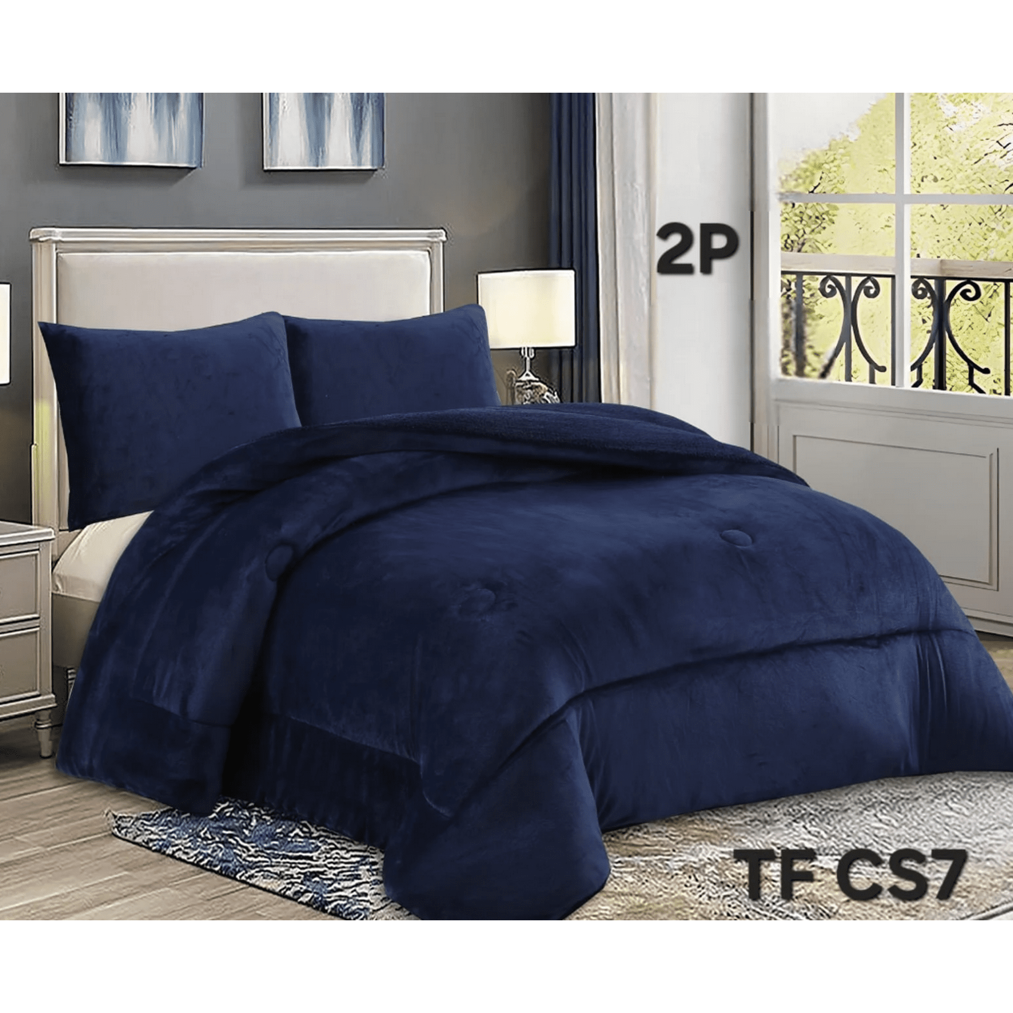 Tecnocasa - Cobertor De Invierno Plush Liso 2 Plazas