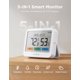 thumbnail image 2 of Termómetro Higrómetro Bluetooth GoveeLife, Monitor de Temperatura y Humedad con Notificaciones en App, Pantalla LCD Grande, Termómetro Interior para Casa, Habitación de Bebé, Invernadero 1 Unidad, 2 of 9