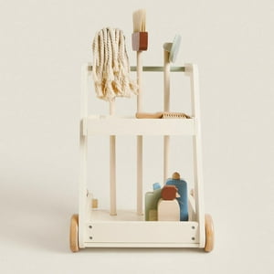 Roots Toys - Juego De Limpieza Implementos De Madera