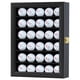 thumbnail image 1 of Estuche de exhibición de bolas de golf DisplayGifts para 30 bolas, vitrina de memorabilia para golfistas, regalo ideal para entusiastas del golf, montaje en pared con puerta con cerradura (negro), 1 of 7