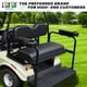 thumbnail image 2 of Kit de asiento trasero para carrito de golf, juego de reposabrazos de 10 litros con portavasos, 2 of 9