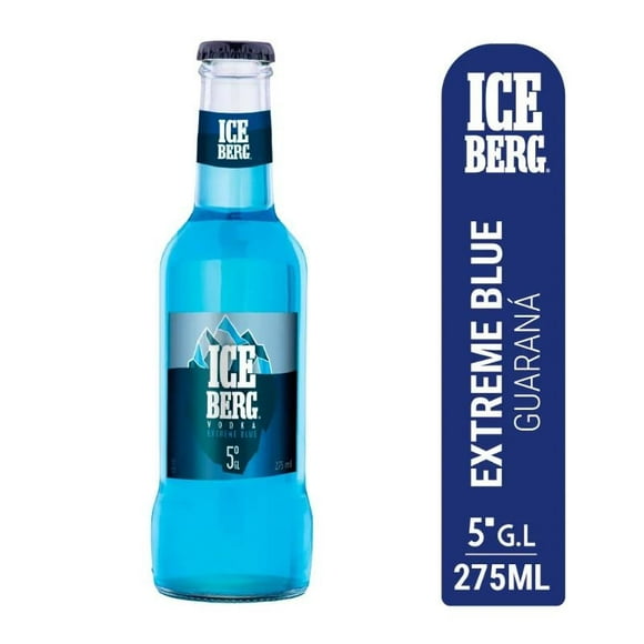 Cóctel Extreme Blue Guaraná 5° Botella, 275 ml