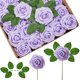 thumbnail image 1 of Flores Artificiales InnoGear Rosas de Espuma 50 Piezas Lila para Manualidades, 1 of 8
