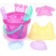 thumbnail image 2 of Set Arena LotFancy 9 Piezas Rosa Translúcido BPA Free, 2 of 3