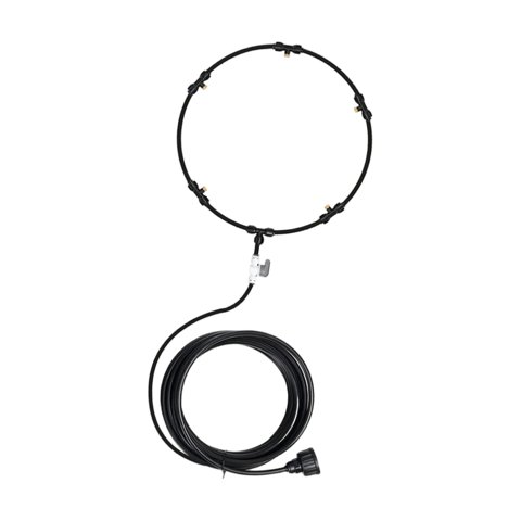 Ioensy - Kit De Refrigeración Por Ventilador Con Sistema De Nebulización Para Exteriores Conector De 3/4"" Para Patio Trasero 10 Cm En