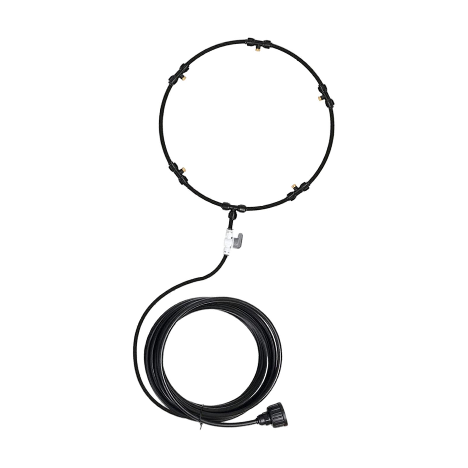 Ioensy - Kit De Refrigeración Por Ventilador Con Sistema De Nebulización Para Exteriores Conector De 3/4"" Para Patio Trasero 10 Cm En