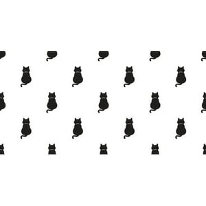 Rienda Libre Graphics - Decomural Black Cat Gato Gatito Kitten Tail Ws-80028
