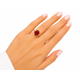 thumbnail image 5 of Anillo Ajustable Solitario Precious Gem con Baño de Oro 18K., 5 of 9