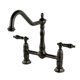 thumbnail image 1 of Grifo de cocina tipo puente Kingston Brass Duchess, bronce aceitado, 1 of 5