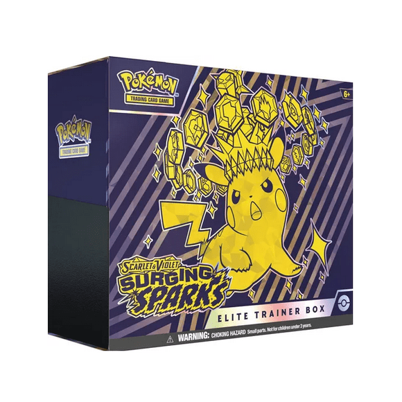 Pokemon tcg surging sparks elite trainer box ingles azul