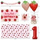 thumbnail image 3 of Set De Decoración Para Fiesta De Primer Cumpleaños De Niña Con Temática De Frutos Rojos, 3 of 6