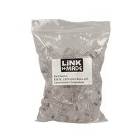 Bolsa 100 Conectores Rj45 Cat6 Linkmade Para Red Crimpeables