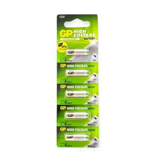 Pilas 27A Alcalinas Pack 5 unidades GP