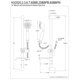 thumbnail image 2 of Regadera manual Kingston Brass KX2526SBB Showerscape de 5 funciones, 2 of 2