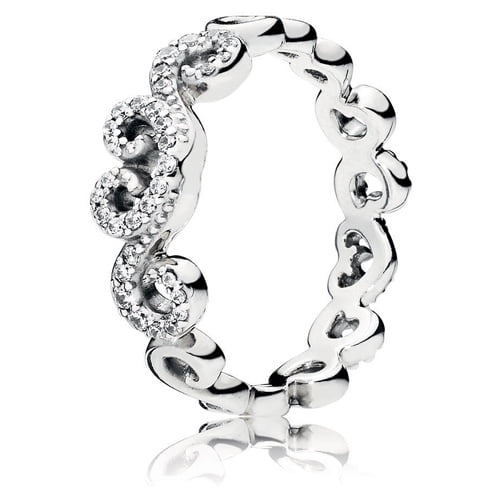 Anillo Pandora Chandelier Con 8 Circonitas Cúbicas Transparentes
