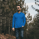 thumbnail image 3 of Polera Hombre Piqué Manga Larga Premium 60/40 Ideal Para Bordar Azulino, 3 of 10