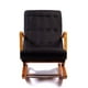 thumbnail image 3 of Silla Mecedora Con Apoya Brazo Lino Negro, 3 of 3