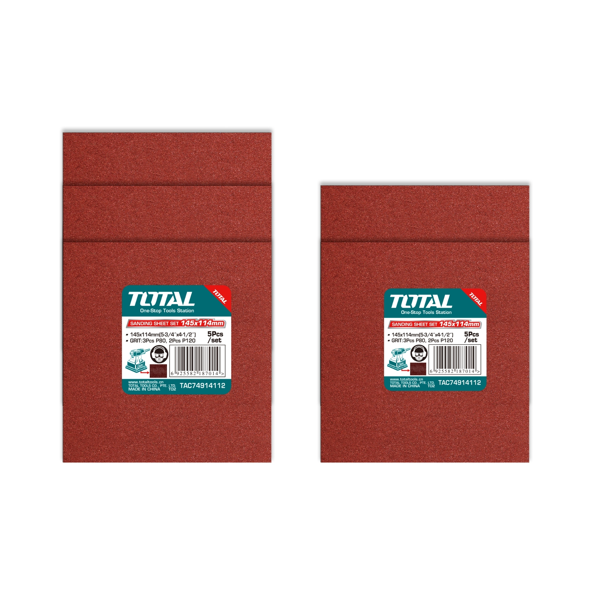 Lija Para Lijadora 145X114Mm 5 Piezas Total