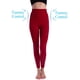 thumbnail image 2 of Leggings de compresión para hombre, cintura alta, control de barriga, color rojo L, 2 of 7