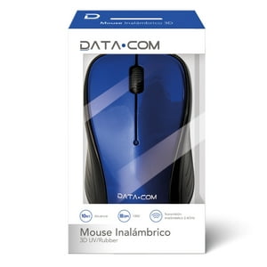 Mouse Inalámbrico Azul 3D Datacom