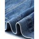 thumbnail image 5 of Chaqueta de Mezclilla para Mujer de Talla Grande Agnes Orinda con Botones, Solapa y Manga Larga, Estilo Boyfriend, Casual, 2X Azul, 5 of 6